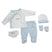 Set nascita 5 pezzi in caldo cotone - Les Jolies