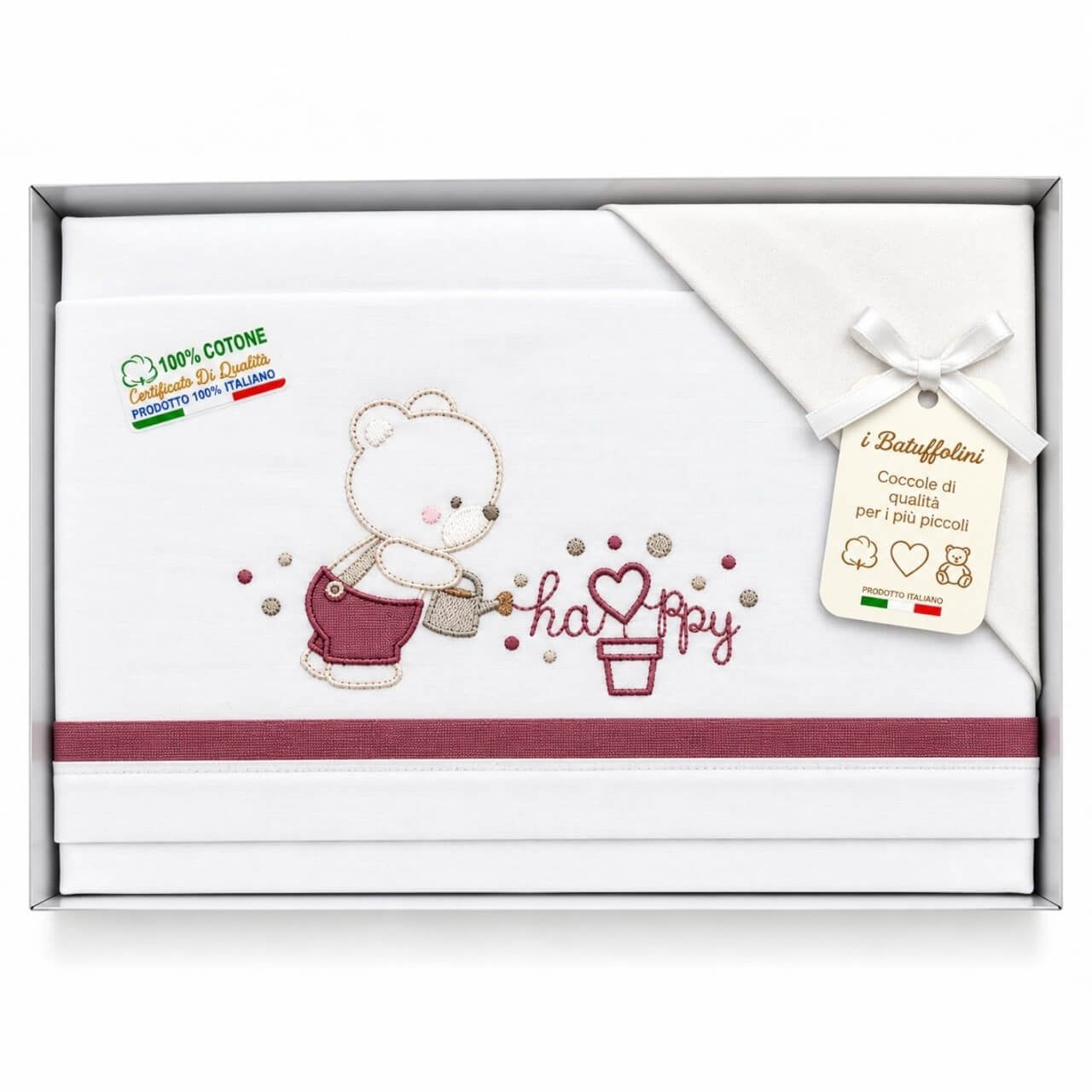 Completo Carrozzina Batuffolini 100% Cotone