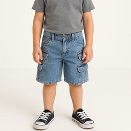 Bermuda in Jeans Cargo