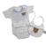 1 Body + Bavetta 100% Cotone Pastello
