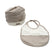 Set Cappello in ciniglia + Bavetta caldo cotone Pastello 0/3 Mesi