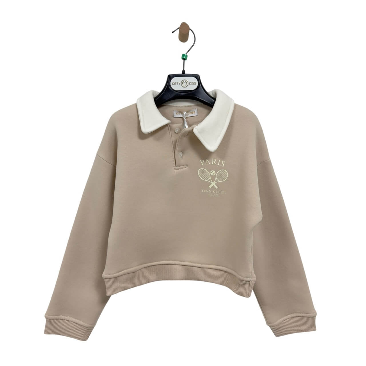 Felpa Invernale Bimba Collo Polo