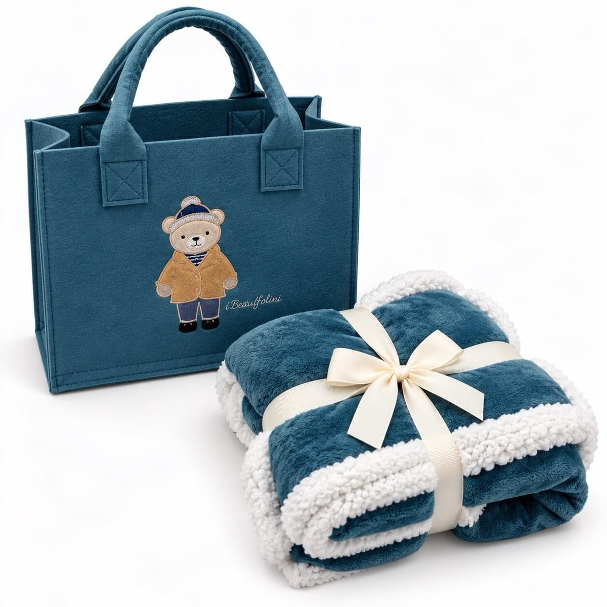 Set regalo Borsa con copertina Lettino in Coral  - Batuffolini