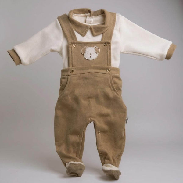Tutina/Salopette ciniglia Les jolies