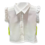 Camicia Con Balze Fluo Neonata