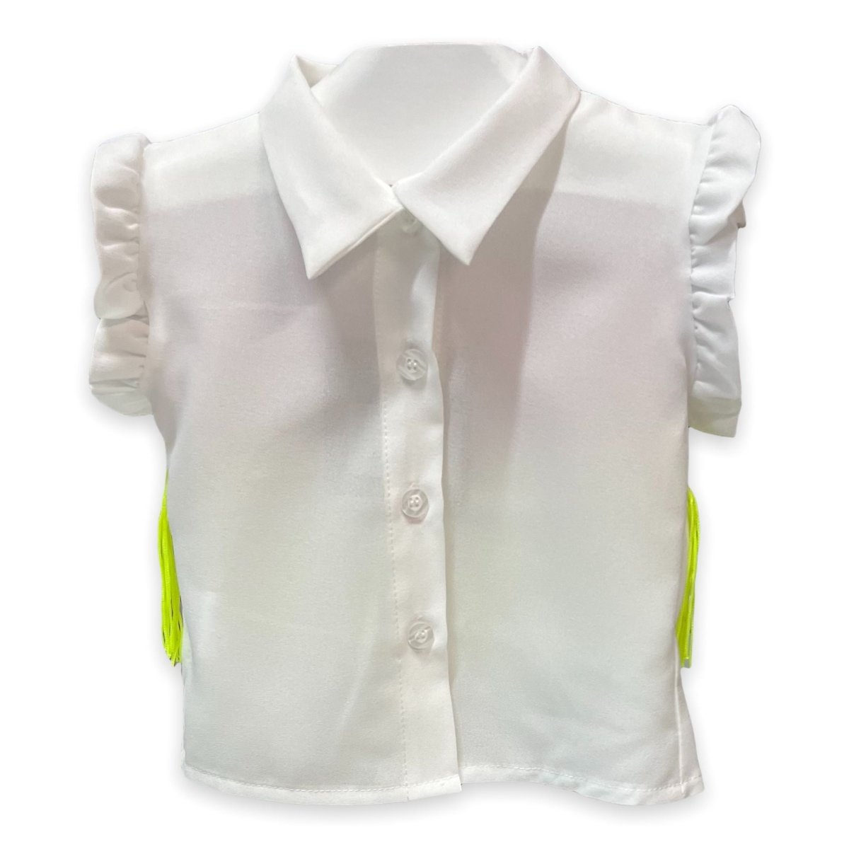 Camicia Con Balze Fluo Neonata