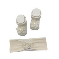 Set fascetta+scarpe in Caldo Cotone