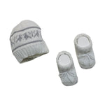 Set Cappello+Scarpe in Cotone 0/3 Mesi
