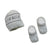 Set Cappello+Scarpe in Cotone 0/3 Mesi