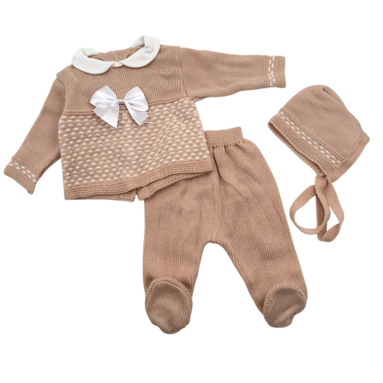 Completo Neonata 3 pezzi In Lana