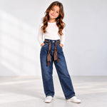 Jeans balloon Diamonds Avanti e Indietro bambina