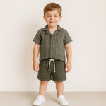 Completo bambino a righe