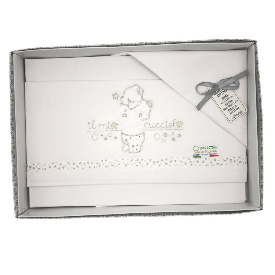 Completo Culla/Lettino Batuffolini 100% Cotone