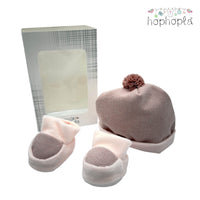 Set Cappello + Scarpe in ciniglia HopHoplà Sonia