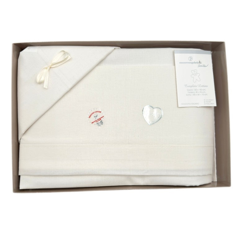 Completo Culla/Lettino da Stampa e Ricamo 100% Cotone