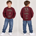 Felpa invernale Felpata Retro stampato - XOUT JEANS