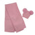 Completo Cappello con 2 Pon Pon + Scialle in Misto Lana