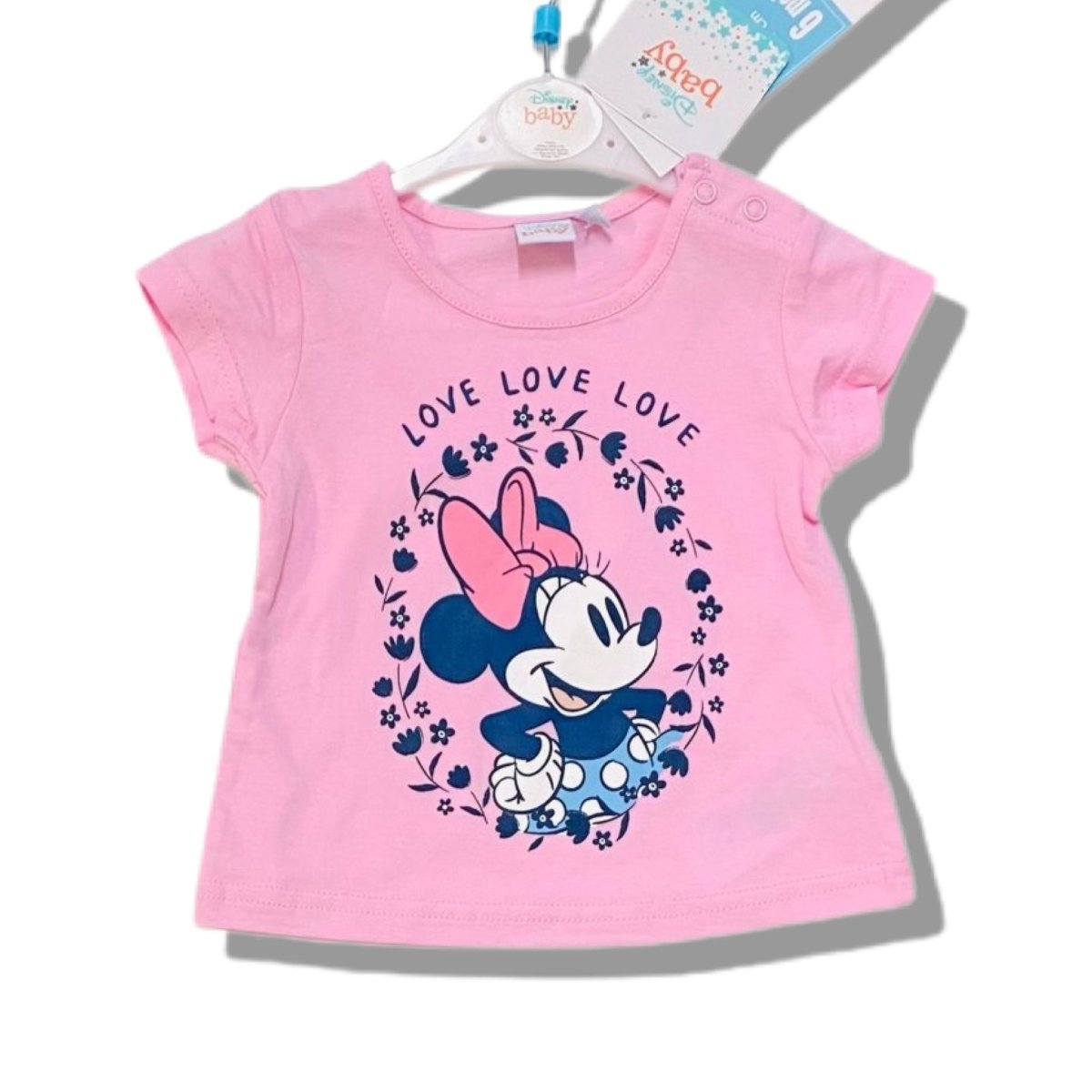 T-shirt neonata Disney 100% Cotone