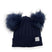 Cappello 2 PonPon in Misto Lana