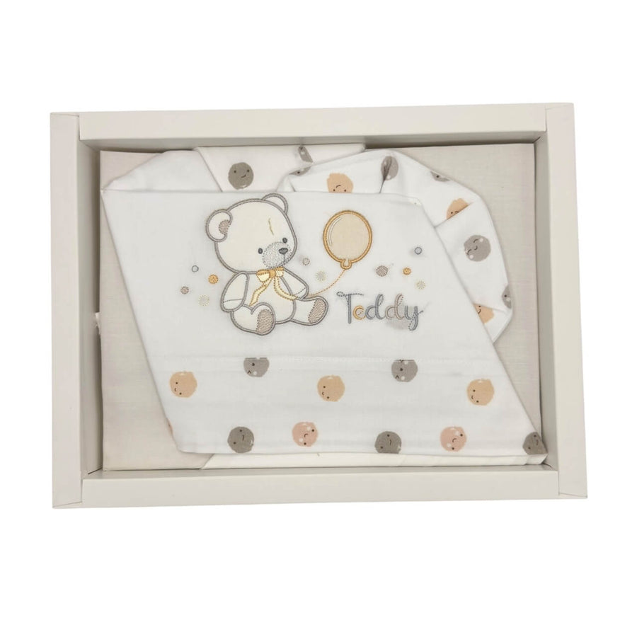 Completo Lettino Bruco Bruco 100% Cotone