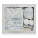 Set Golfino+Scarpette+Cappello in Cotone 0/6 Mesi