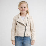 Giubbotto in ecopelle Bimba