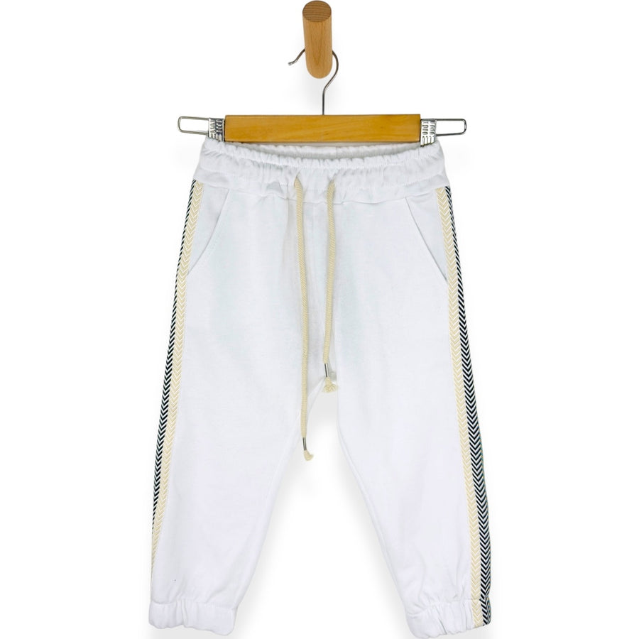 Pantalone Tuta Cotone Con Applicazione