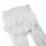 Collant in Caldo Cotone Merlettata