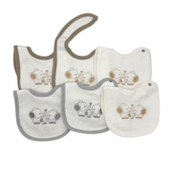 6 Bavette Ricamate Irge con Clips