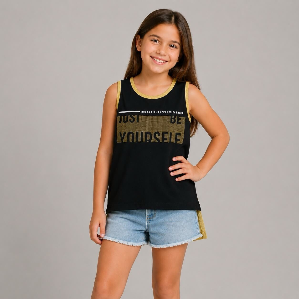 Canotta Bimba Glitter
