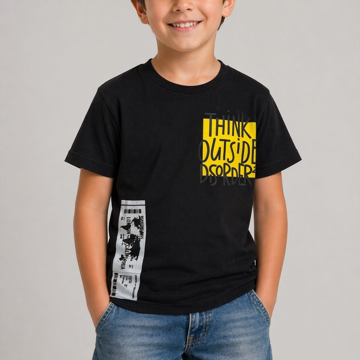 T-Shirt Bimbo Stampata