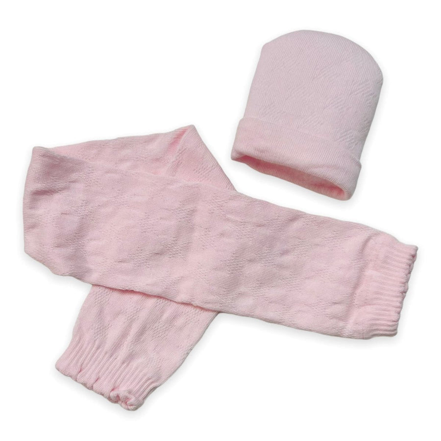 Set Cappello+ Sciarpa in Caldo Cotone 0/6 Mesi