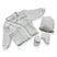 Set Golfino+Scarpette+Cappello in Cotone 0/6 Mesi