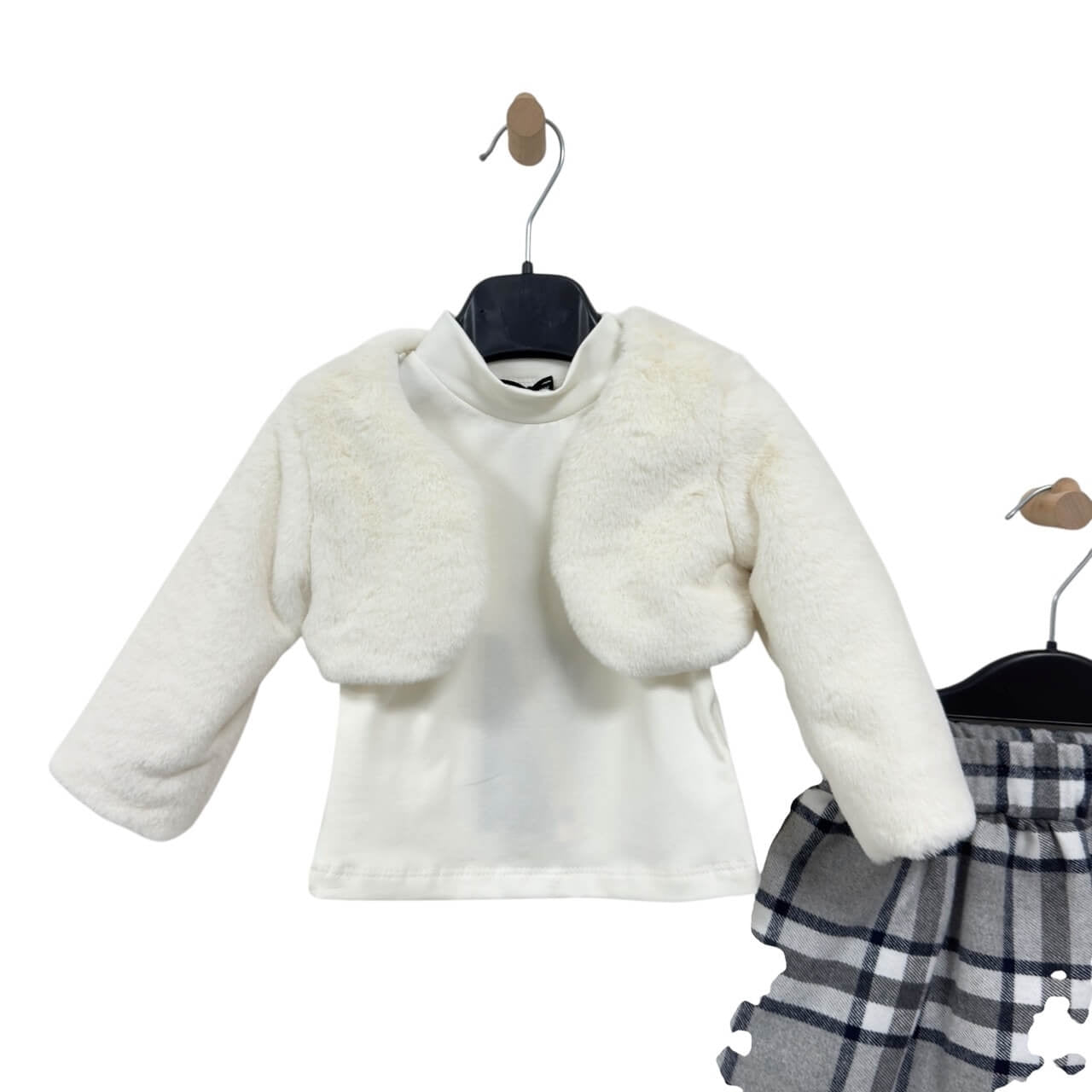 Completo Neonata Con Pelliccia