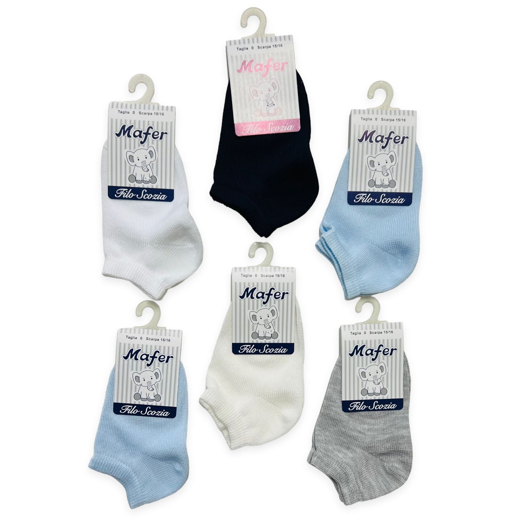 6 Calzini fantasmini in Cotone