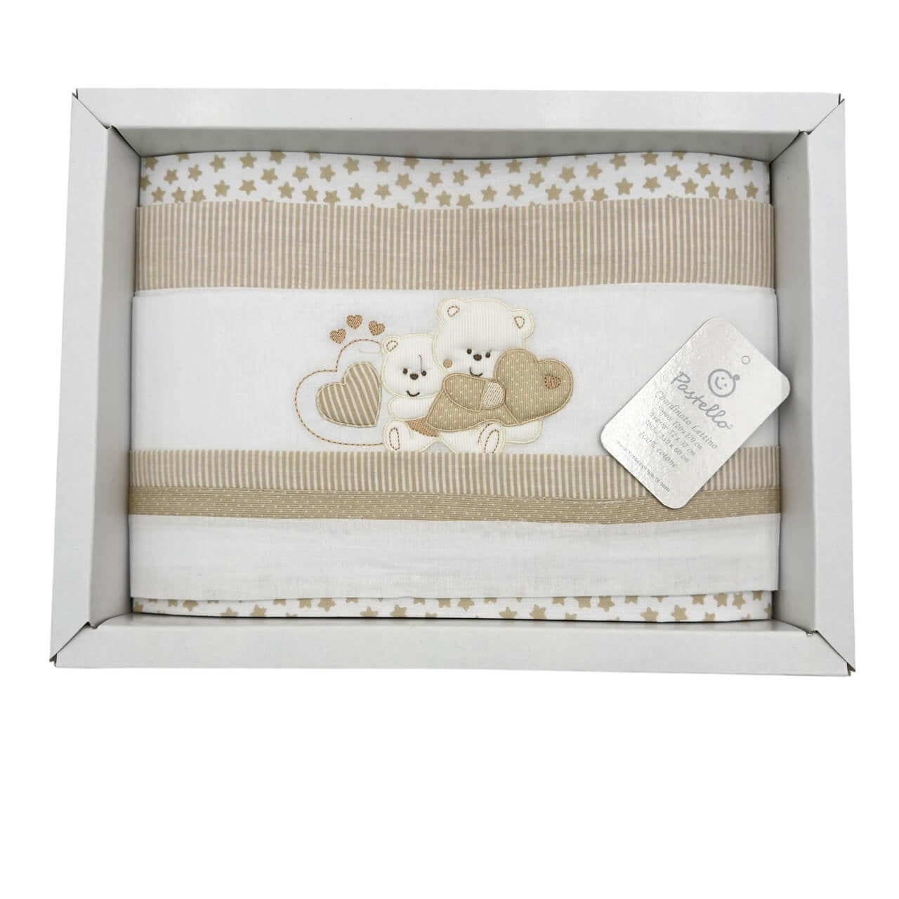 Completo Culla/Lettino Pastello 100% Cotone