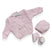 Set Golfino+Scarpette+Cappello in Cotone 0/6 Mesi