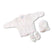 Set Golfino+Scarpette+Cappello in Cotone 0/6 Mesi