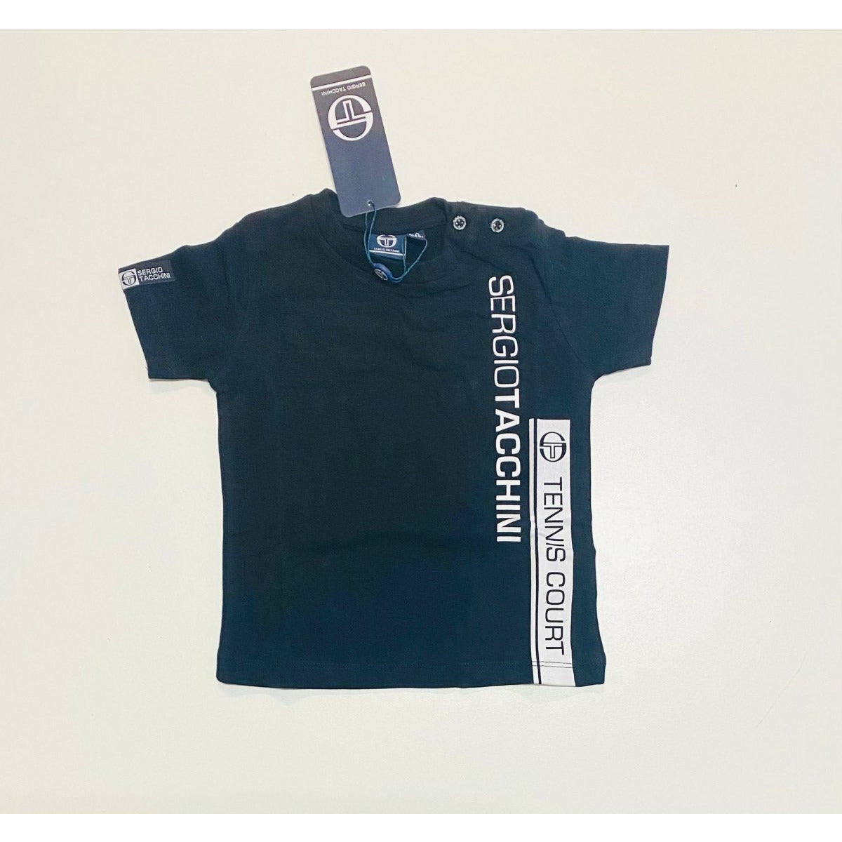 T-Shirt Sergio Tacchini neonato Nero