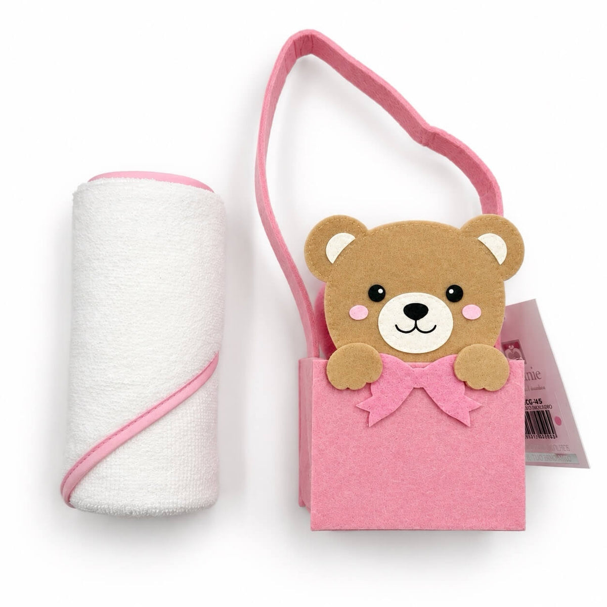 1 Set Regalo Neonato con Accappatoio Triangolo