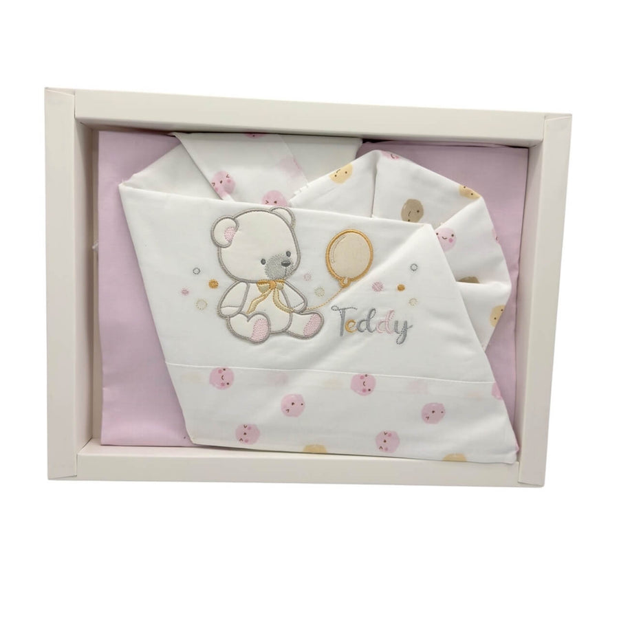 Completo Lettino Bruco Bruco 100% Cotone