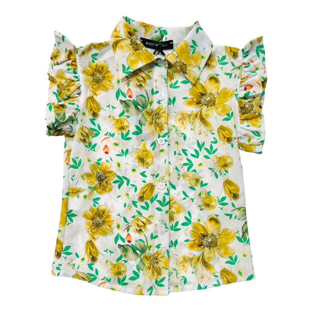 Camicia Neonata Fantasia a Fiori
