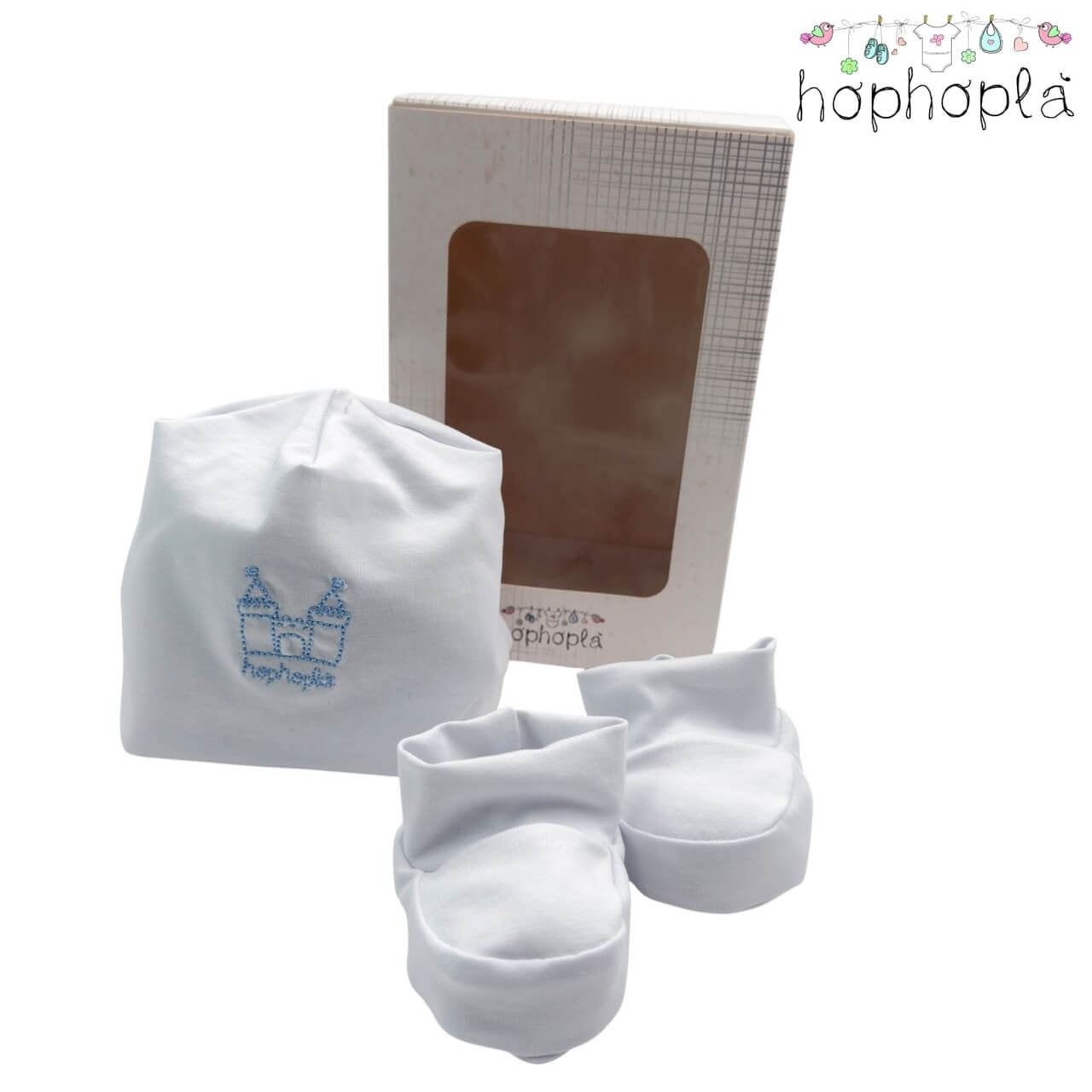 Set Cappello + Scarpe in Cotone HopHoplà Ettore