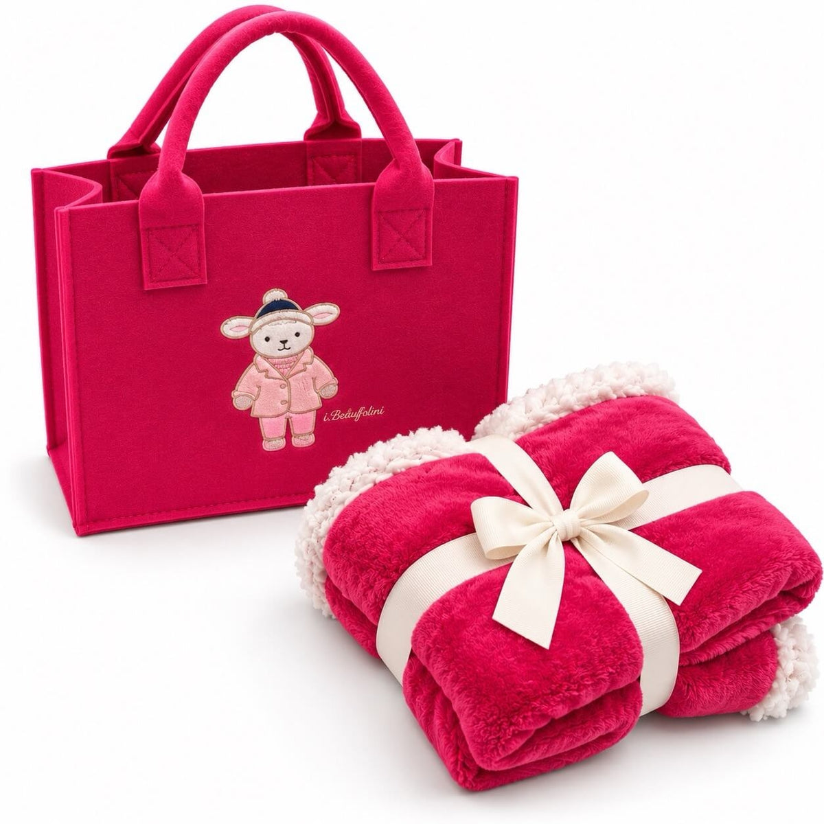 Set regalo Borsa con copertina Lettino in Coral  - Batuffolini