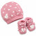 Set Cappello + scarpe in Caldo Cotone 0/6 Mesi