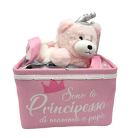 Cesto Plaid Passeggino 70x90 cm Con Pupazzo