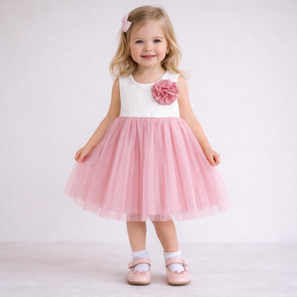Abito Elegante Bimba + Coprispalle