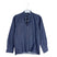 Camicia Bimbo in Jeans con Colletto Coreano