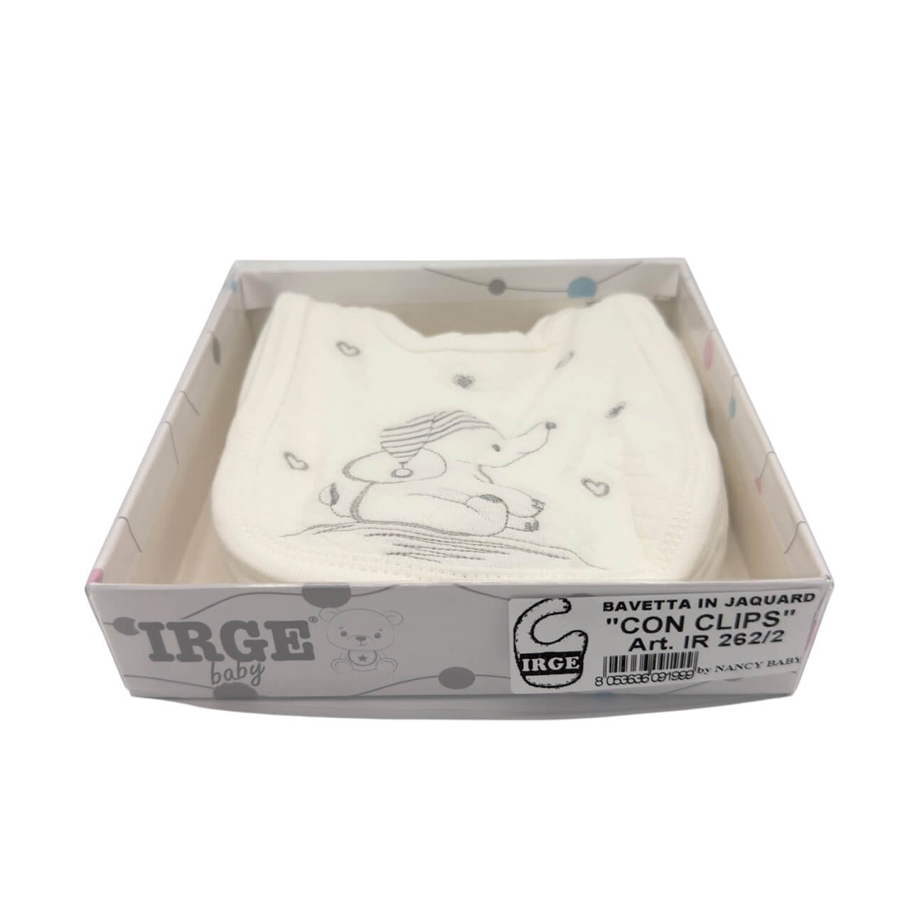 6 Bavette Ricamate Irge con Clips
