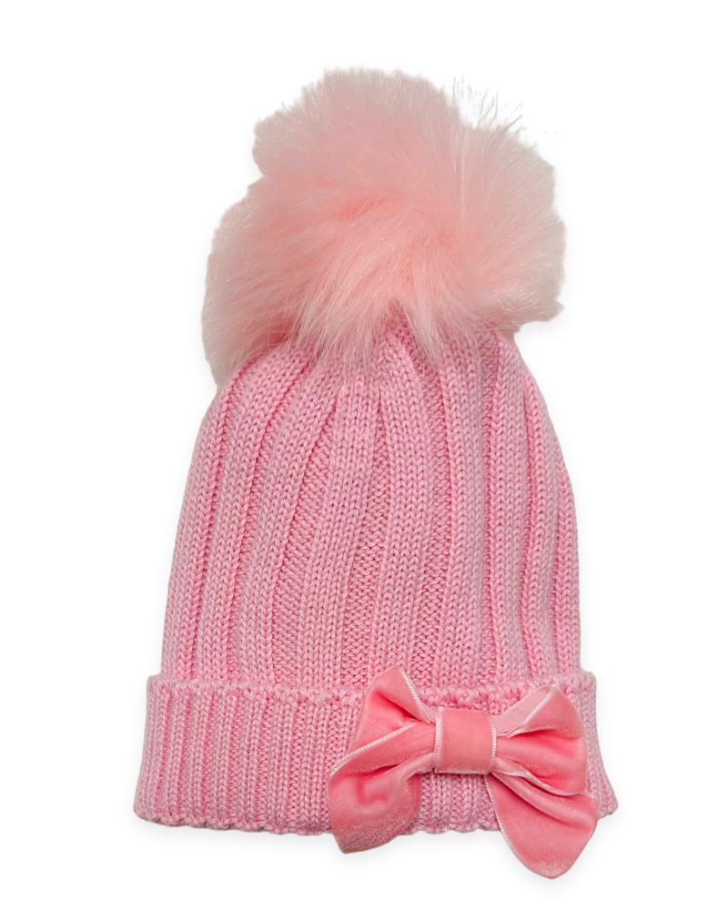 Cappello Con fiocco in Misto Lana